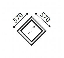 Зеркало для комода в спальню Алегро ALEG-24