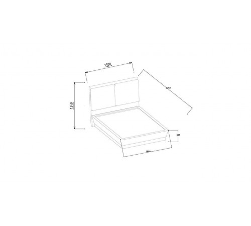 Кровать двуспальная Миранте (Mirante) MINT-26 Кровать двуспальная Миранте (Mirante) MINT-26