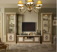 Тумба для ТВ Анита (бежевый глянец) Тумба для ТВ Анита (бежевый глянец)