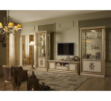 Шкаф-витрина однодверный Анита (бежевый глянец) Шкаф-витрина однодверный Анита (бежевый глянец)