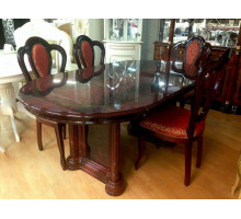 Обеденный стол раздвижной Роза (могано) Обеденный стол раздвижной Роза (могано)