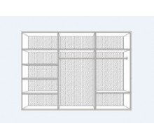 Шестистворчатый шкаф для одежды Анита (беж) Шестистворчатый шкаф для одежды Анита (беж)