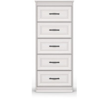 Комод Высокий Неаполь Ясень анкор светлый (патина "серебро") Комод Высокий Неаполь Ясень анкор светлый (патина "серебро")