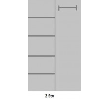 Двухстворчатый шкаф для одежды Авиньон MUR-111-05 с зеркалом Двухстворчатый шкаф для одежды Авиньон MUR-111-05 с зеркалом
