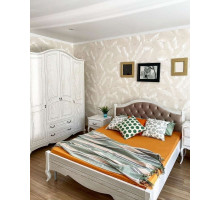 Двуспальная кровать Авиньон MUR-111-01/1 с каретной стяжкой Двуспальная кровать Авиньон MUR-111-01/1 с каретной стяжкой