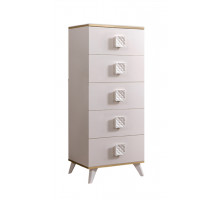 Комод  для белья узкий Diora ДКМ-2 (слоновая кость)