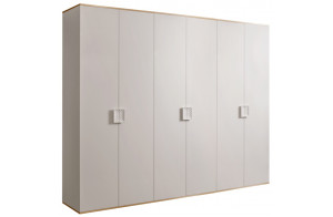 Шестистворчатый шкаф для одежды Diora ДШ2/6 (слоновая кость)