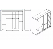 Шкаф 3-х дверный Мавенна MAVN-21 Шкаф 3-х дверный Мавенна MAVN-21