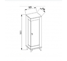 Витрина Мавенна (Mavenna) 1- дверная MAVN-12 Витрина Мавенна (Mavenna) 1- дверная MAVN-12
