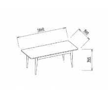 Стол обеденный Мавенна (Mavenna), раскладной MAVN-14 Стол обеденный Мавенна (Mavenna), раскладной MAVN-14