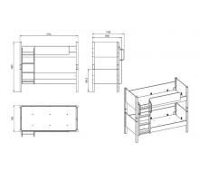 Кровать детская Мавенна (Mavenna), 2-х ярусная MAVN-41 Кровать детская Мавенна (Mavenna), 2-х ярусная MAVN-41