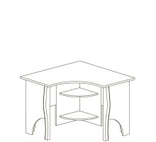 Письменный угловой стол Алиса 558 Письменный угловой стол Алиса 558