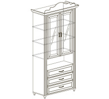 Шкаф комбинированный Алиса 561 Шкаф комбинированный Алиса 561