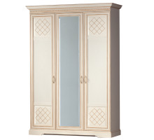 Трехдверный шкаф Парма 800 кремовый  Трехдверный шкаф Парма 800 кремовый